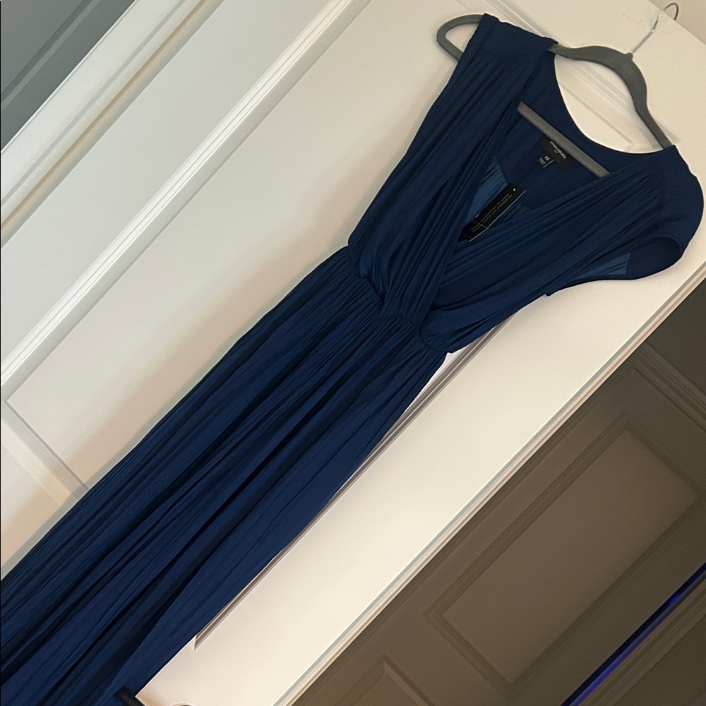 Elegant Blue wide leg romper NWT